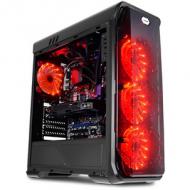 Gehäuse miditower 988b black atx,red typhoon,2xusb3.0,ohne netzt. (lc-988b-on)