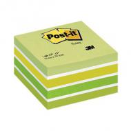 Haftnotiz-Würfel, Pastell-Grüntöne