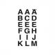 (7) Buchstaben-Sticker, 33 mm 4158