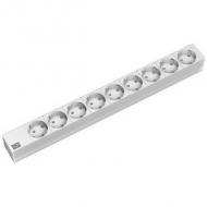 19" Steckdosenleiste, silber
