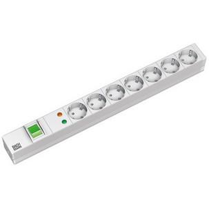 19" Steckdosenleiste, lichtgrau 333.405