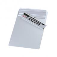 Klemmbrett, mit Rechner