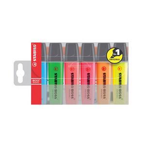 Textmarker BOSS® ORIGINAL, 6er Etui 70/6