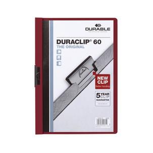 Klemmhefter DURACLIP® Original 60, aubergine 2209-31