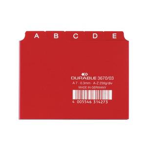Karteiregister A - Z, rot 3670-03
