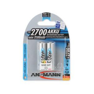 NiMH Mignon (AA) Akkus, 2700 mAh, 2 Stück 5030852