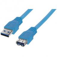 USB 3.0 Anschlusskabel, USB-A Stecker - USB-A Kupplung