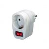 Adapterstecker, mit Schalter - 1x Schutzkontakt