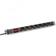 19" Steckdosenleiste mit Schalter