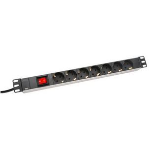 19" Steckdosenleiste mit Schalter  DN-95402