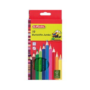 Sechskant-Bunststifte Jumbo, 10er Karton-Etui 300000653