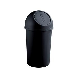 Abfalleimer mit Push-Einwurfklappe, schwarz H2401295