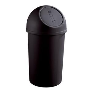 Abfalleimer mit Push-Einwurfklappe, schwarz H2401395