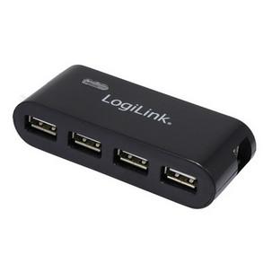 USB 2.0 Hub mit Netzteil, schwarz UA0085