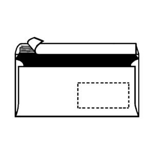 Symbolbild: Briefumschläge DIN lang, mit Fenster 10836344