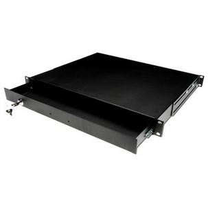 19" Tastaturschublade, 1 HE, ohne Tastatur, schwarz DN-19 KEY-1U-SW