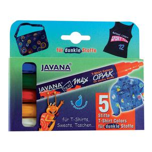 Textilmarker JAVANA "texi mäx OPAK", 5er-Set 92750