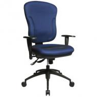 Bürodrehstuhl "Wellpoint 30 SY", blau mit optionaler Armlehne Typ K2(B)