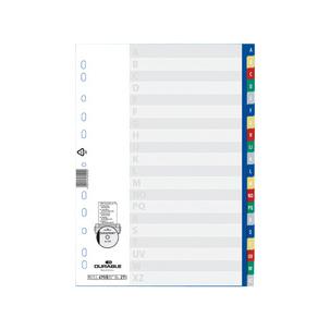 A-Z Kunststoff Register, mit farbigen Taben  6755-27