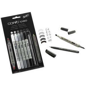Hobbymarker ciao 5+1 Set, Grautöne 22075554