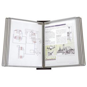 Wandsichttafelsystem BLACKLINE METALLISCH, Sichttafeln: grau 414350