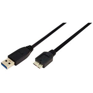 Symbolbild: USB 3.0 Anschlusskabel, USB A-Stecker - USB-B Micro Stecker CU0026