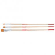 Haarpinsel-Set ArtCreation ELEMENTS, aus Polyester, flach, 3-teilig