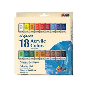 Acrylfarbe el Greco, 18er-Set 28251