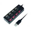 USB 2.0 Hub, 4 Port - mit Ein- / Ausschalter