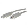 USB 2.0 Anschlusskabel, USB-A Stecker - USB-B Stecker