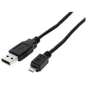 USB 2.0 Micro Anschlusskabel, USB-A - Micro USB-B - schwarz BS77182