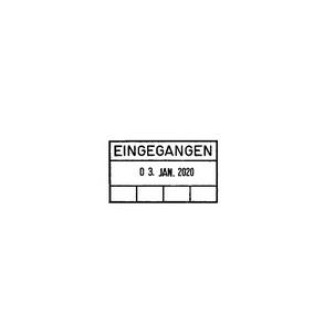 Abdruckbeispiel, 2910/L, Eingegangen + 4 Felder 73348