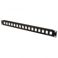 19" Modular Patch Panel, 16 Port