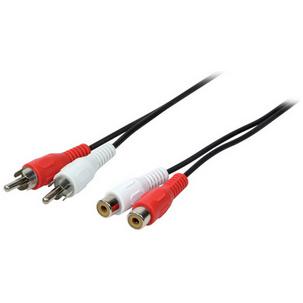 Symbolbild: Audiokabel, 2 x Cinchstecker - 2 x Cinchkupplung CA1037