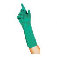 Symbolbild: Nitril-Universal-Handschuh, vollwertiger Chemikalienschutz, in Anwendung
