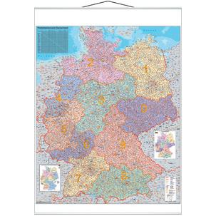 Deutschland Postleitzahlen-Karte - laminiert KAM400