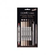 Hobbymarker ciao 5+1 Set, warme Grautöne