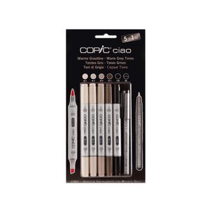 Hobbymarker ciao 5+1 Set, warme Grautöne 22075565