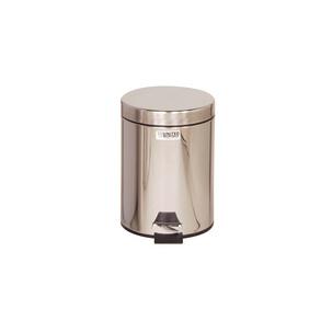 Tret-Abfalleimer, rund, 5,6 Liter, Edelstahl FGMST15SSPL