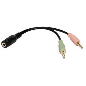 Audiokabel, 2 x 3,5 mm Klinkenstecker - 3,5 mm Klinkenkupplung  CA0020