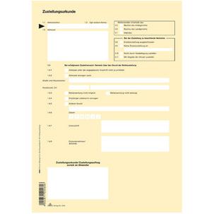 Vordruck "Zustellungsurkunde" 2046