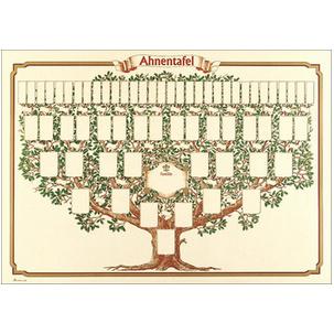 Schmuck-Ahnentafel "Skizzierter Baum" 2808