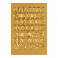 Buchstaben-Sticker, Folie gold