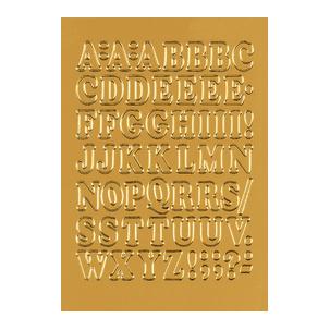 Buchstaben-Sticker, Folie gold 4183