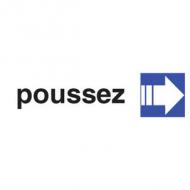 Hinweisschild "poussez"