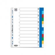 Symbolbild: Blanko Kunststoff-Register, durchgefärbt, DIN A4 Überbreit