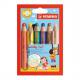 Multitalentstift woody 3 in 1, 18er Karton-Etui - inkl. Pinsel 880/10