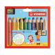 Multitalentstift woody 3 in 1, 18er Karton-Etui - inkl. Pinsel 880/10