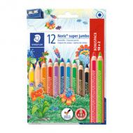 Dreikant-Buntstift Noris super jumbo, 10 + 2 Kartonetui