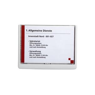 Türschild Click Sign, DIN A5, weiß 4866-02